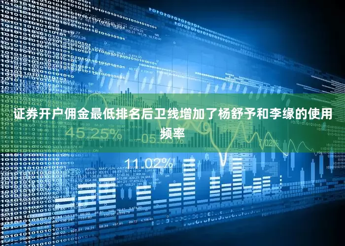 证券开户佣金最低排名后卫线增加了杨舒予和李缘的使用频率